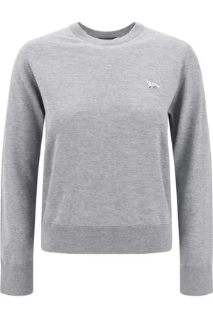 Maison Kitsuné Dames, Sweatshirts & Hoodies, Grijs, Maat: L Wol