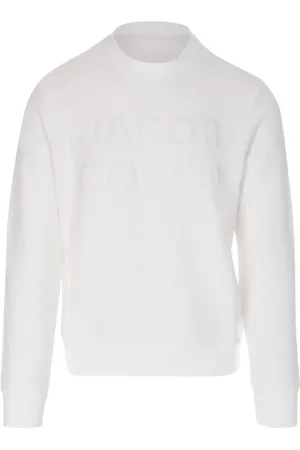 Jacob Cohen Heren, Sweatshirts & Hoodies, Wit, Maat: M Katoen