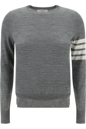 Thom Browne Dames, Truien, Grijs, Maat: S Wol