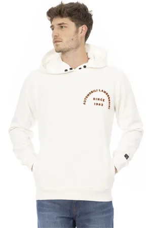 AUTOMOBILI LAMBORGHINI Heren, Sweatshirts & Hoodies, Wit, Maat: M Katoen