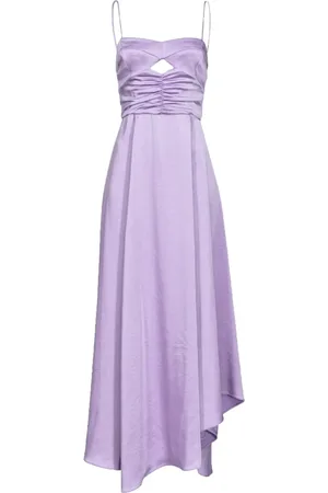 Pinko Dames, Jurken, Paars, Maat: 2XS Satijn