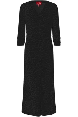 Crās Dames, Jurken, Zwart, Maat: XL Nylon