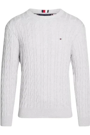 Tommy Hilfiger Heren, Truien, Grijs, Maat: S Katoen