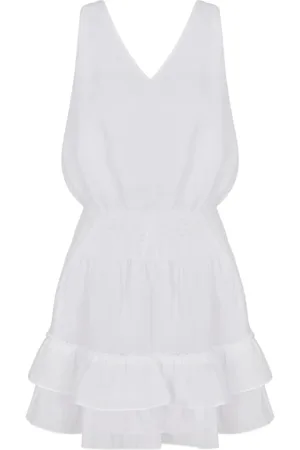 Armani Exchange Dames, Jurken, Wit, Maat: 2XS