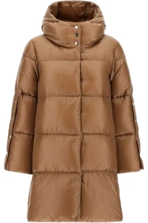 HERNO Dames, Mantels, Bruin, Maat: XS Nylon