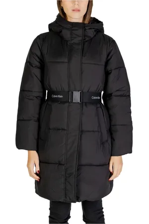 Calvin Klein Dames, Mantels, Zwart, Maat: M Nylon