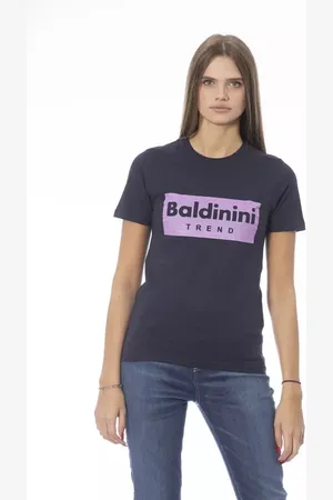 BALDININI Dames, Tops, Blauw, Maat: M Katoen