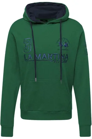 La Martina Heren, Sweatshirts & Hoodies, Groen, Maat: 3XL Katoen