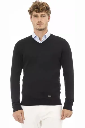 BALDININI Heren, Truien, Zwart, Maat: XL Kasjmier