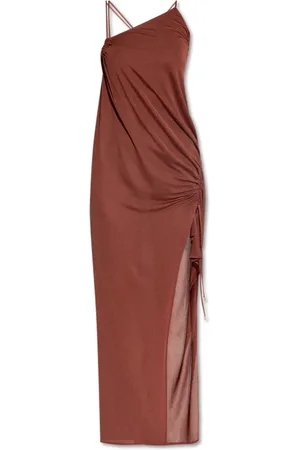 BLUMARINE Dames, Jurken, Bruin, Maat: XS Viscose