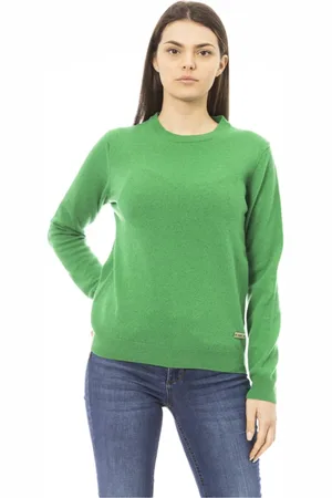 BALDININI Dames, Truien, Groen, Maat: S Wol