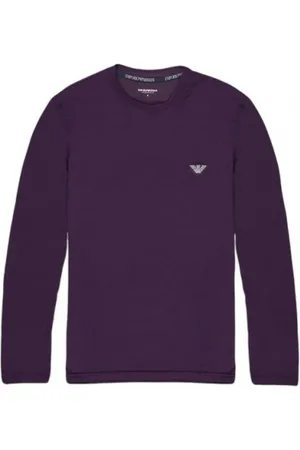 Emporio Armani Heren, Tops, Paars, Maat: M Modal