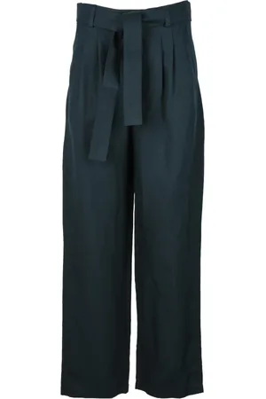 Woolrich Dames, Broeken, Blauw, Maat: M Linnen