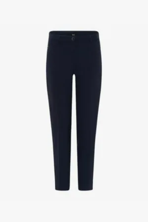 Brax Dames, Broeken, Blauw, Maat: L