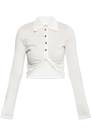 Courrèges Dames, Tops, Wit, Maat: S Katoen
