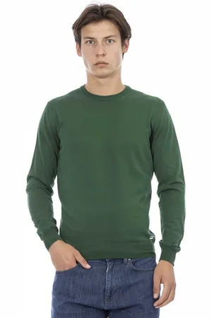 BALDININI Heren, Truien, Groen, Maat: 2XL