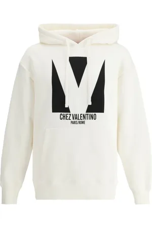 VALENTINO Heren, Sweatshirts & Hoodies, Wit, Maat: L Katoen