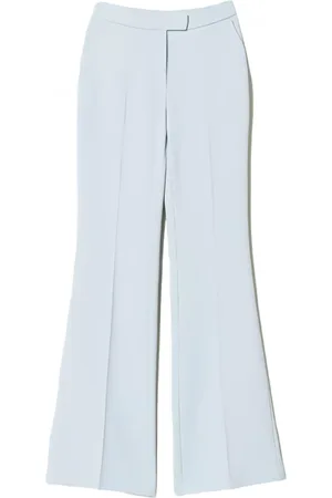 Twin-Set Dames, Broeken, Blauw, Maat: S Poliester