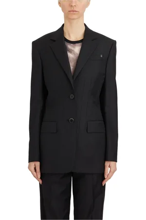 Helmut Lang Dames, Jassen, Zwart, Maat: 2XS Leer