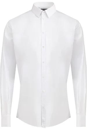 Dolce & Gabbana Heren, Overhemden, Wit, Maat: 4XL Katoen
