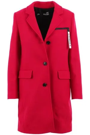 Moschino Dames, Mantels, Roze, Maat: S Wol