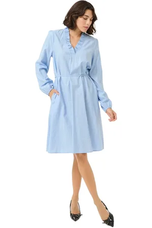 Kaffe Dames, Jurken, Blauw, Maat: 2XL