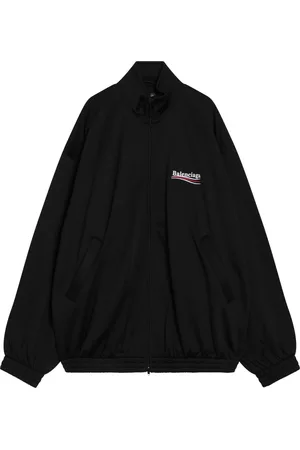 Balenciaga Heren, Jassen, Zwart, Maat: M Katoen