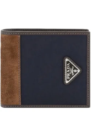 Prada Heren, Accessoires, Blauw, Maat: ONE Size Suède