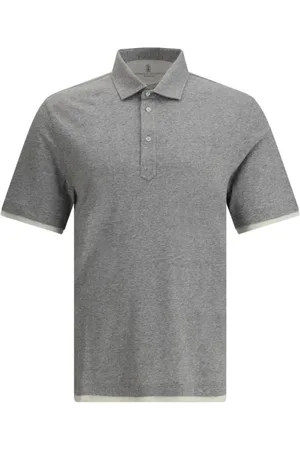 Brunello Cucinelli Heren, Tops, Grijs, Maat: XL