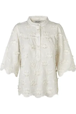 Lollys Laundry Dames, Blouses & Shirts, Wit, Maat: XL Katoen