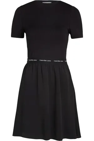 Calvin Klein Dames, Jurken, Zwart, Maat: XS