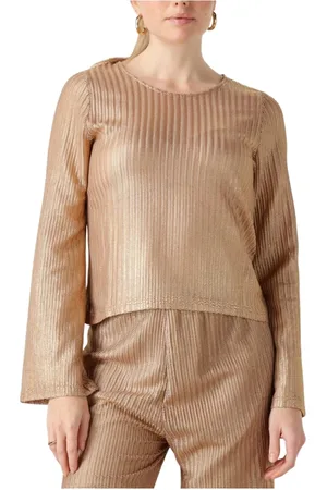 Studio Amaya Dames, Blouses & Shirts, Geel, Maat: S