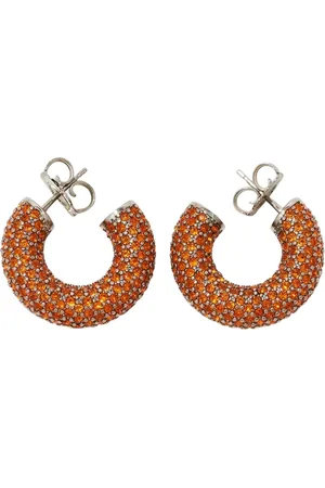 Amina Muaddi Dames, Accessoires, Oranje, Maat: ONE Size