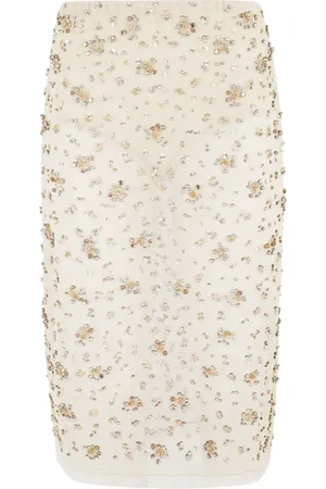 SEMICOUTURE Dames, Rokken, Bruin, Maat: XS Katoen