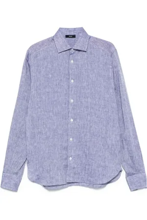 HERNO Heren, Overhemden, Blauw, Maat: L