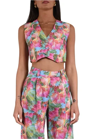 ACTUALEE Dames, Tops, Veelkleurig, Maat: XL Katoen