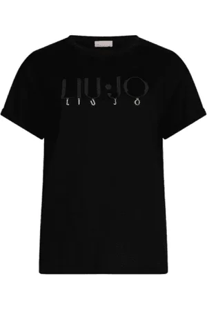 Liu Jo Dames, Tops, Zwart, Maat: M Katoen