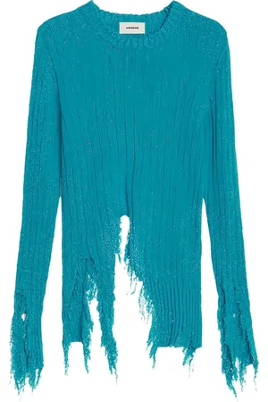A PAPER KID Dames, Truien, Blauw, Maat: 2XS