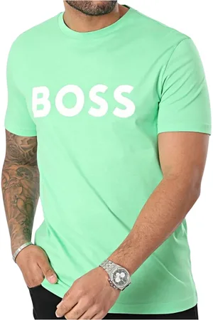 HUGO BOSS Heren, Tops, Groen, Maat: S Katoen