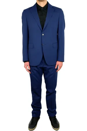 Aquascutum Heren, Pakken, Blauw, Maat: S Wol