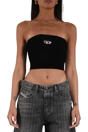 Diesel Dames, Tops, Zwart, Maat: XS Katoen