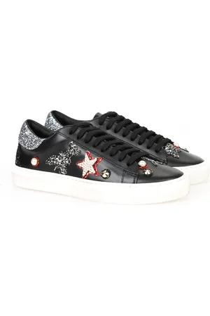 Patrizia Pepe Dames, Schoenen, Zwart, Maat: 35 EU Leer