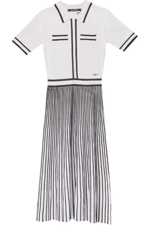 Karl Lagerfeld Dames, Jurken, Wit, Maat: M Nylon