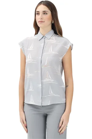 Max Mara Dames, Blouses & Shirts, Grijs, Maat: S