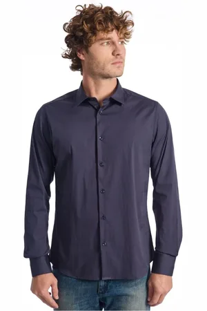 BALDININI Heren, Overhemden, Blauw, Maat: XL