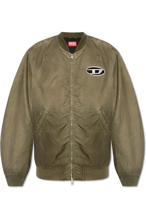 Diesel Heren, Jassen, Groen, Maat: S Nylon