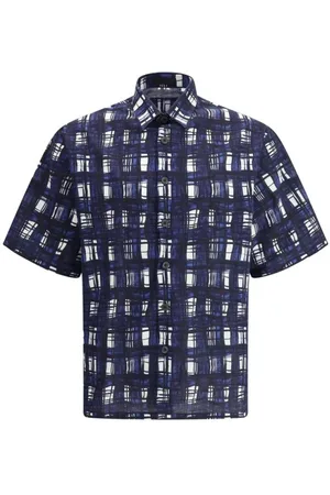 Prada Heren, Overhemden, Blauw, Maat: XL Katoen