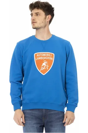 AUTOMOBILI LAMBORGHINI Heren, Sweatshirts & Hoodies, Blauw, Maat: 2XL