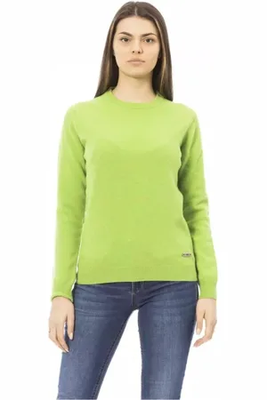 BALDININI Dames, Truien, Groen, Maat: S Wol