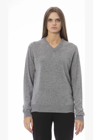 BALDININI Dames, Truien, Grijs, Maat: M